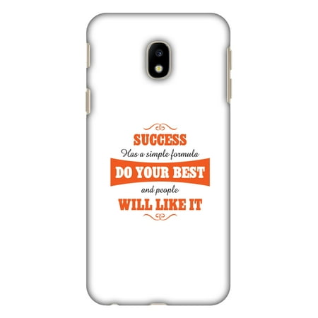 Samsung Galaxy J3 Pro Case, Samsung Galaxy J3 Pro 2017 Case - Success Do Your Best,Hard Plastic Back Cover. Slim Profile Cute Printed Designer Snap on Case with Screen Cleaning
