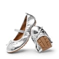 thumbnail image 1 of Zapatos Bailarinas para Niña DREAM PAIRS Mary Janes Talla 4 Plateado, 1 of 6