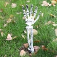 thumbnail image 4 of Estacas de mano de esqueleto de calavera realista para Halloween, decoración de Halloween al aire libre, Escena de Halloween de terror, decoración de fiesta, 4 of 4