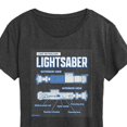 thumbnail image 3 of Star Wars - Luke Saber Schematic - Women's Short Sleeve Classic Fit Tee, 3 of 5