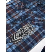 Xtreme Couture by Affliction Mens Button Down Shirt Stone Eagle