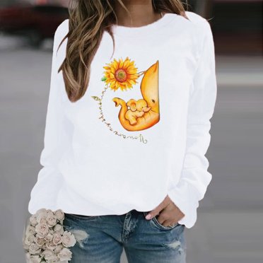 Meichang Sweatshirt for Women Crew Neck Long Sleeve Casual Pullover Fashion Graphic Raglan Sweat Shirts no Hood Comzy Sweatshirts
