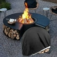 thumbnail image 2 of Heavy-Duty 600D Oxford Fabric Waterproof Round Firewood Cover and Drawstring, 2 of 10