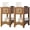 Tawny2, variant on KOTEK End Table with Drawer and Open Shelf, Retro Narrow Side Table Nightstand w/Solid Wood Legs, Slim End Table for Small Space, Living Room, Bedroom, Home Office (Tawny)