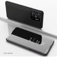 thumbnail image 2 of Mirror Case for Xiaomi Redmi 10A, Luxury View Smart Display Case Ultra Thin Support Wireless Charging Phone Cover for Xiaomi Redmi 10A QH Black, 2 of 9