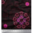 thumbnail image 1 of Soimoi polyester Crepe Fabric Sacred Geometry & Filigree Damask Print Fabric by Yard 52 Inch Wide, 1 of 3