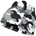 thumbnail image 1 of Tuque de Chasse Camouflage à Revers pour Hommes, Légère, Extérieure, Exercice, Décontractée, Douce, Chaude, Hiver, Bonnet, 1 of 5