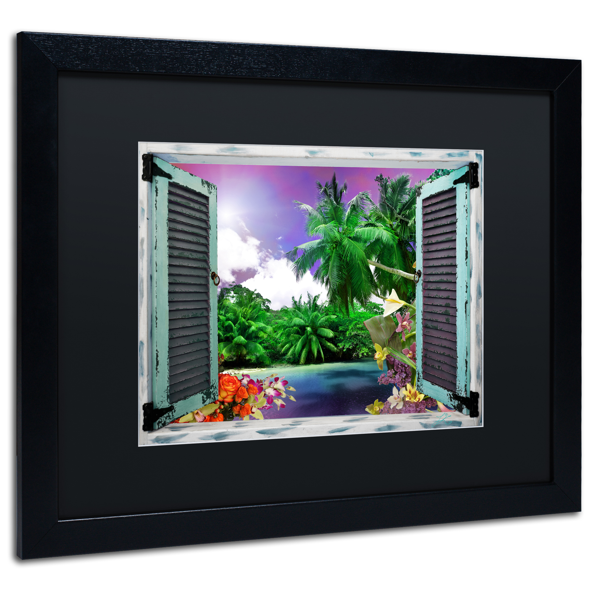 Trademark Art Landscape Framed Art Print, by Leo Kelly