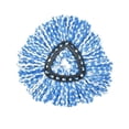 thumbnail image 1 of Zhuge Accesorios de fregona - cabeza de reemplazo de fregona giratoria triangular para limpieza, azul, 10 piezas, 1 of 5