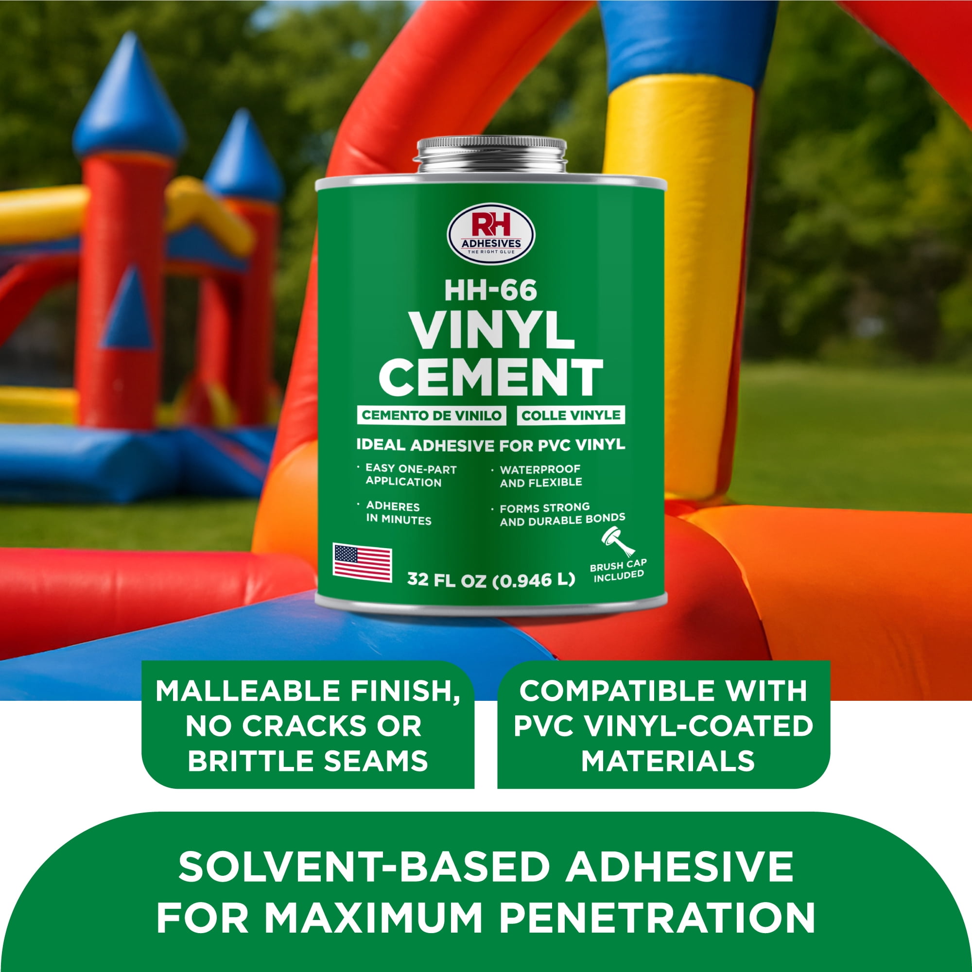 HH-66 Vinyl Cement, 32 oz. can - RH Adhesives