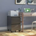 thumbnail image 4 of MIIIKO 2 Drawer File Cabinet with Lock, Under Desk Metal Filing Cabinet for Home Office,Lockable Rolling File Cabinet with 2 Keys for Legal/Letter/a4 Size(Black,unassembled), 4 of 6