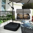 thumbnail image 4 of Outsunny 9.6 ft Rotating Offset Patio Umbrella with Sandbag, Grey, 4 of 10