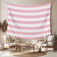 thumbnail image 2 of Pink Stripe, Tapestry for Bedroom Wall Hanging Tapestry, Abstract Geometric Ceiling Backdrop Tapestries Poster Blanket Wall Decor for Teens Room Living Room Dorm 39" x 59", 2 of 8