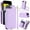 Lightpurple, variant on Wallet Case for Apple iPhone 7 / 8 / SE 3rd 2nd Gen 2022 & 2020, Crossbody Shoulder Strap & Hand Wrist Cards Holder Zipper Pocket Stand Feature Full Protective Shockpoof Case for Women,Lightpurple