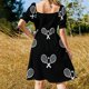 thumbnail image 5 of Raquetas de tenis Vestido de manga corta Conjuntos elegantes para mujer Moda mujer Vestido de verano para mujer Vestido, 5 of 7