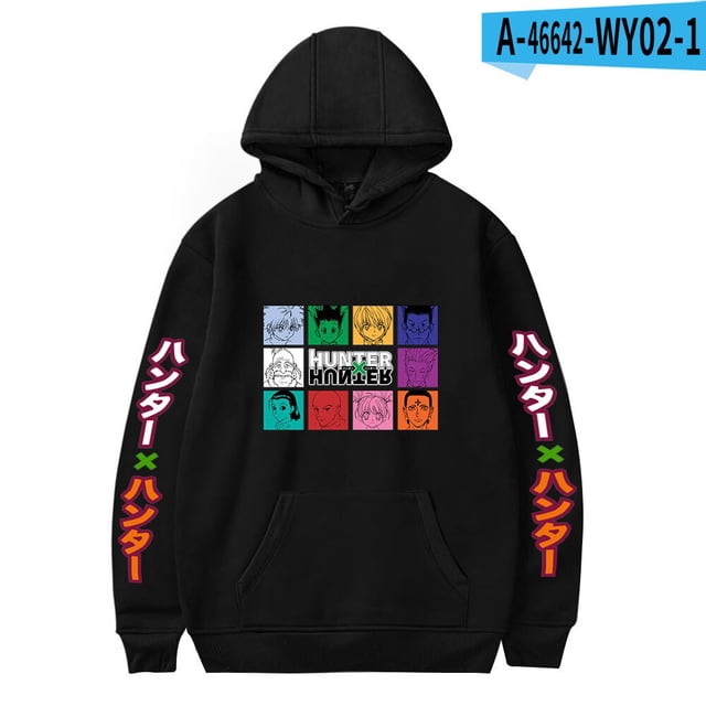 Full-time Hunter Hisoka Anime Surrounding Loose Plus Size Hooded Sweater Sweatshirt Fall Winter Student Style