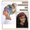 thumbnail image 4 of Diademas anchas, turbantes elásticos, bandas para el cabello anudadas, bandas elásticas para el sudor para hacer ejercicio, yoga, correr, deportes, pañuelos para la cabeza grandes para mujeres, 4 of 5