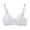 White, variant on QHFBli Women Plus Size Floral Lace Underwire Bra, Thin Cotton Cup Adjustable Shape Bra, Side Support Hide Armpit Comfort Bras Beige 105D