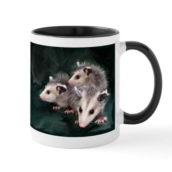 CafePress - Opossum Mug - 11 oz Ceramic Mug - Novelty Coffee Tea Cup