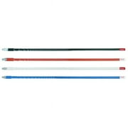 FIRESTIK - KW5-R 5 FOOT HEAVY DUTY TRIM TO TUNE 500 WATT TOP LOADED FIBERGLASS 5/8 WAVE CB ANTENNA WITH 3/8"X24" THREADED BASE IN RED