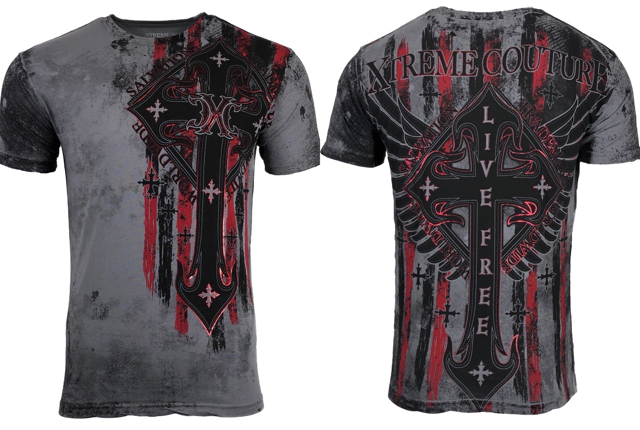 Xtreme Couture By AfflictionMen's T-Shirt LIBERTY CRUSADE Biker ...