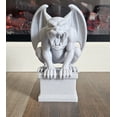 thumbnail image 6 of Gargoyle Guardian Statue – Gray Cement Look Style Sculpture for Shelf or Desk Display - 1ct, 6 of 9