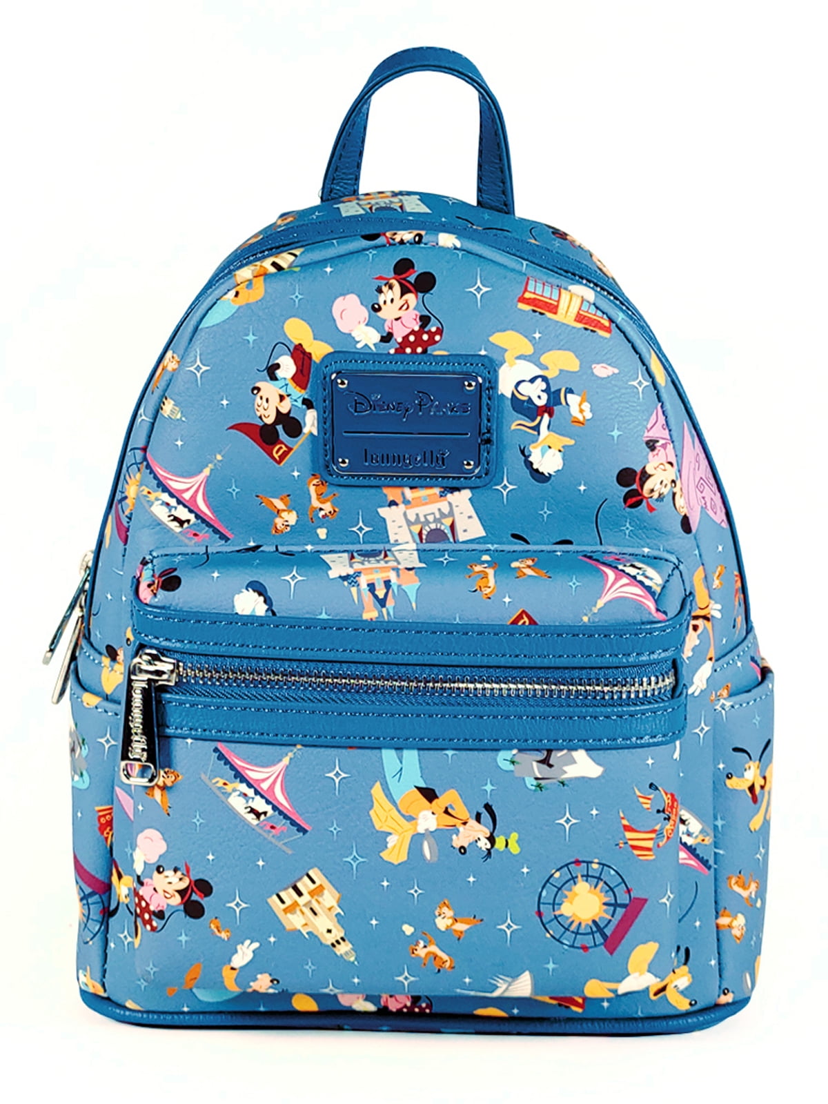  Loungefly Disney Triple Pocket Mini Backpack Princess Collage  Official Mini Backpack, Blue : Loungefly: Clothing, Shoes & Jewelry