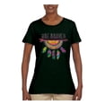 thumbnail image 3 of Colorful Neon Be Brave Dreamcatcher | Dean Russo Art Pop Culture Womens T-Shirt, Forest Green, 3X-Large, 3 of 6