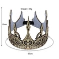 thumbnail image 7 of Unisex Vintage Crown, Medieval Tiara with Elastic Band for Halloween/ Costume Play, 7 of 7