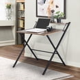 thumbnail image 4 of Escritorio de Computadora FurnitureR plegable marron, 4 of 7