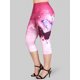 thumbnail image 1 of Leggings Capri de Talla Grande de Estampado de Mariposa Rosegal Leggings de talla grande, 1 of 5
