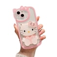 thumbnail image 2 of Chicas Hot Anime hello Cute Kitty Phone Case con espejo cosmético para iPhone 14 13 12 11 pro max Funda de silicona al por mayor de fábrica, 2 of 4