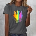 thumbnail image 1 of Xuyuer Easter Tshirt Women Tie Dye Happy Easter Tie Dye Shirts Funny Bunny T-Shirt Rabbit Graphic Short Sleeve Tee Tops Short Sleeved Round Neck Pullover Fashionable, 1 of 4