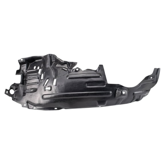 TRQ Front Right Rearward Inner Fender Liner Black Passenger Side Fits Select 2003-2005 INFINITI G35 IN1249103