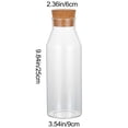 thumbnail image 3 of Ohmyroo Borosilicate Glass Storage Jar with Natural Cork Lid 25 cm, 3 of 6