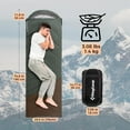 thumbnail image 2 of KingCamp All-Season Cold Weather Sleeping Bag - 27℉-54℉, Lightweight, Waterproof & Compression Sack Included, Left Zip Design for Adults, Ideal for Camping, Backpacking & Travel (Green), 2 of 7