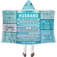 thumbnail image 2 of Gifts for Husband from Wife to My Husband, Husband Gifts Oversized Wearable Blanket, Anniversary Romantic Gifts for Him, Birthday Christmas Valentine Gifts for Husband (Sherpa, 47x72in), 2 of 6
