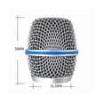 thumbnail image 2 of Microphone Replacement Head Steel Mesh Handheld Microphone Grill Mesh Head for Beta87A., 2 of 4