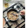 thumbnail image 5 of Cook N Home Nonstick Sauce Pan Set 1Qt and 2Qt, Multi-purpose Cooking Pot Set Saucepan Kitchenware, Black, Aluminum, 5 of 6