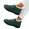 thumbnail image 6 of Gyexs Snow Boots for Men, Womens Winter Shoes 2025, Removable Footbed, Lace-Up, Western, Pointed Toe, Women's Fashion, Dark Green, Size 9.5, 6 of 8