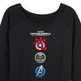 thumbnail image 3 of Marvel Captain America: Brave New World - Logo Stack - Women's French Terry Pullover Sweatshirt, 3 of 5