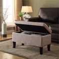 thumbnail image 2 of Convenience Concepts Designs4Comfort Winslow Storage Ottoman in Tan Fabric, 2 of 4