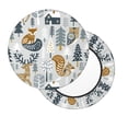 thumbnail image 2 of Gukieu Winter Forest Animals Print Round Chair Cover, Dust-proof and Non-slip Bar Chair Protective Cover, Suitable for Bars, Restaurants, Offices-14 inch, 2 of 7