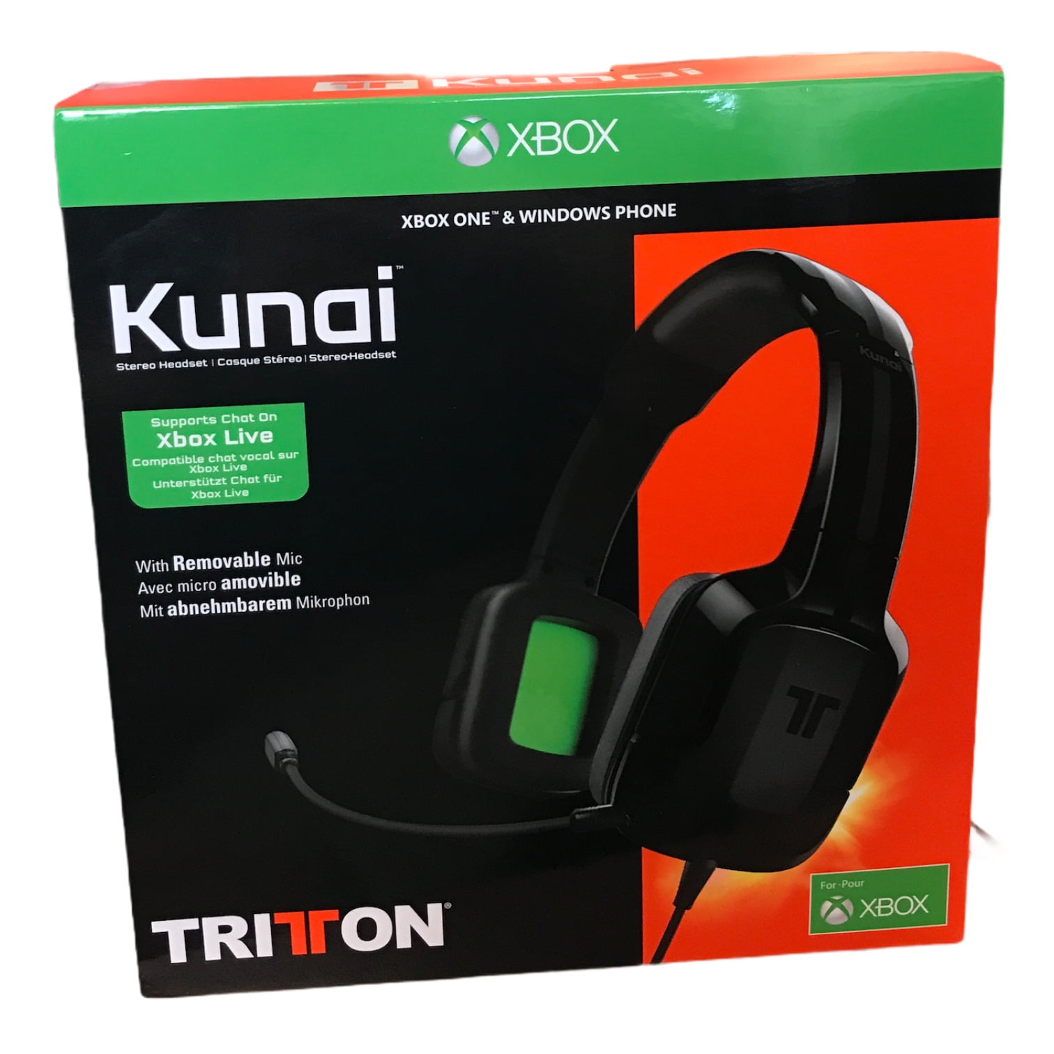 Burgerschap Gastheer van Australische persoon Gaming Headset for Xbox One by TRITTON Tri484030m02/02/1 Kunai 3.5mm Stereo  - Walmart.com