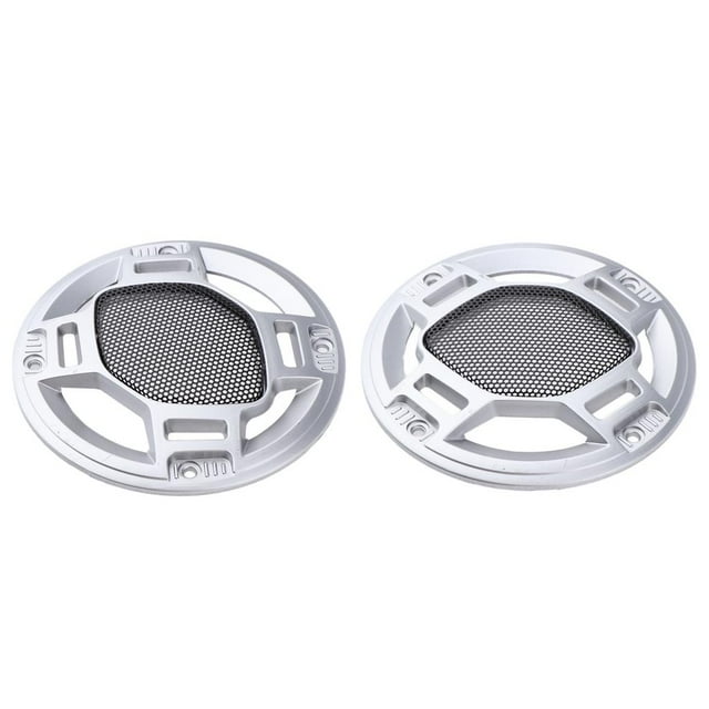 Parrillas de 2pcs cubrir caso con tornillos para de 4 pulgadas Sunnimix Funda de cubierta de parrillas de altavoz