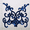 Royal Blue, variant on Expo Int'l Flower On Vine Sequin Applique/Patch 12" x 10"