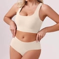 thumbnail image 5 of Bixock Wireless Bra for Women No Underwire Plus Size Tank Bra Front Closure Fixed Cups Lift Support Breathable Abjustable Everyday Casual Women Under Wear, 5 of 7