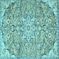 thumbnail image 1 of Ahgly Company Indoor Square Persian Light Blue Traditional Area Rugs, 7' Square, 1 of 4