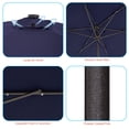 thumbnail image 3 of CHYVARY 10 x 6.5ft LED Outdoor Patio Rectangular Table Umbrellas for Deck,Poolside and Garden,Navy Blue, 3 of 8