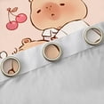 thumbnail image 4 of Homewish Cartoon Capybara Blackout Curtains Set of 2 (52x84 Each) For Children Teens,Kawaii Wildlife Window Curtains,Cute Animal Curtains and Drapes,Breathable Home Decor, 4 of 6